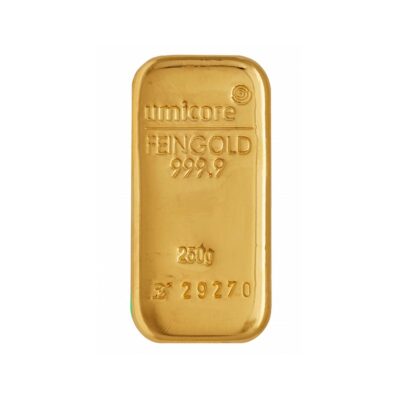 Gold bars 250 gr