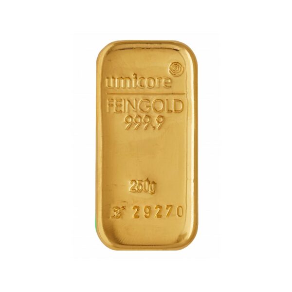 Gold bars 250 gr